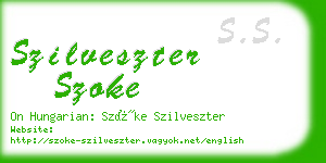 szilveszter szoke business card